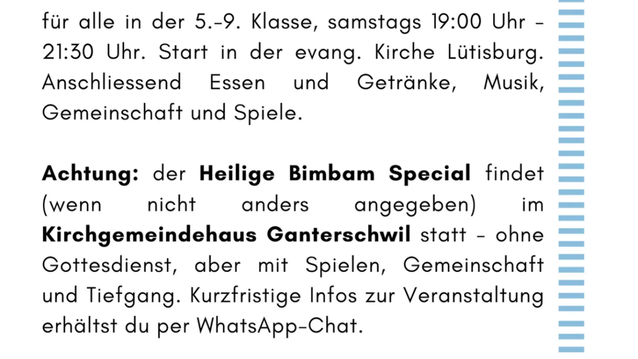 Heiliger Bimbam 2026 - 2 (Foto: Petra Glatthard) Heiliger Bimbam 2026 - 2 (Foto: Petra Glatthard)
